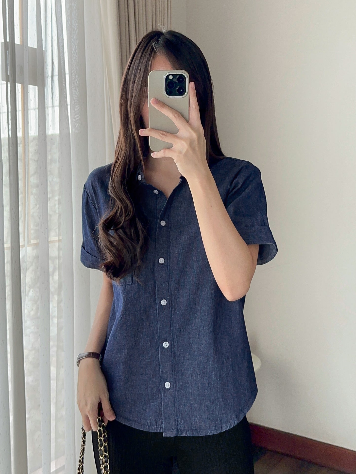 APATE DENIM TOP