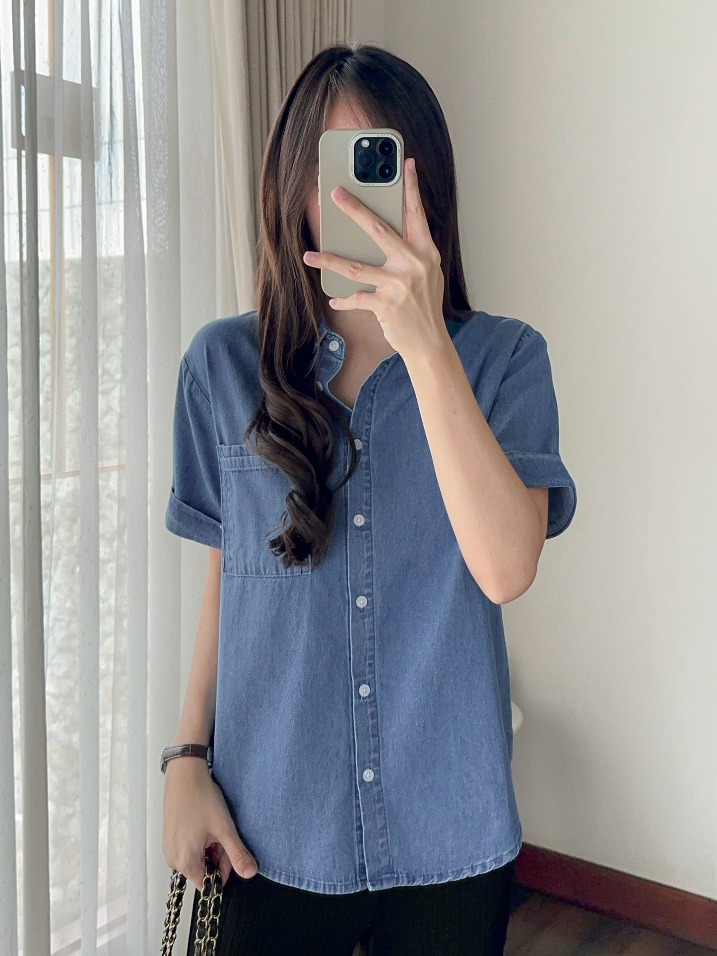 APATE DENIM TOP
