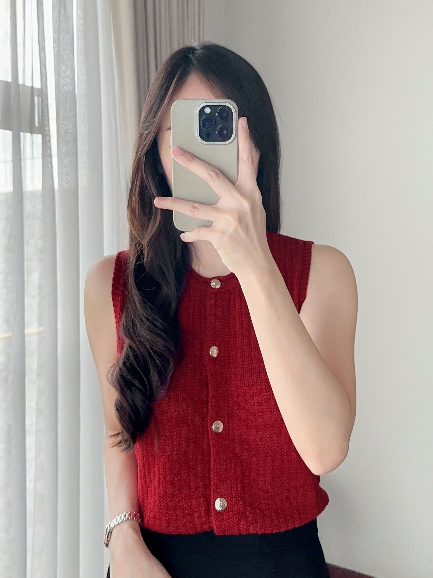Zoey Top Vest Knit Sleeveless