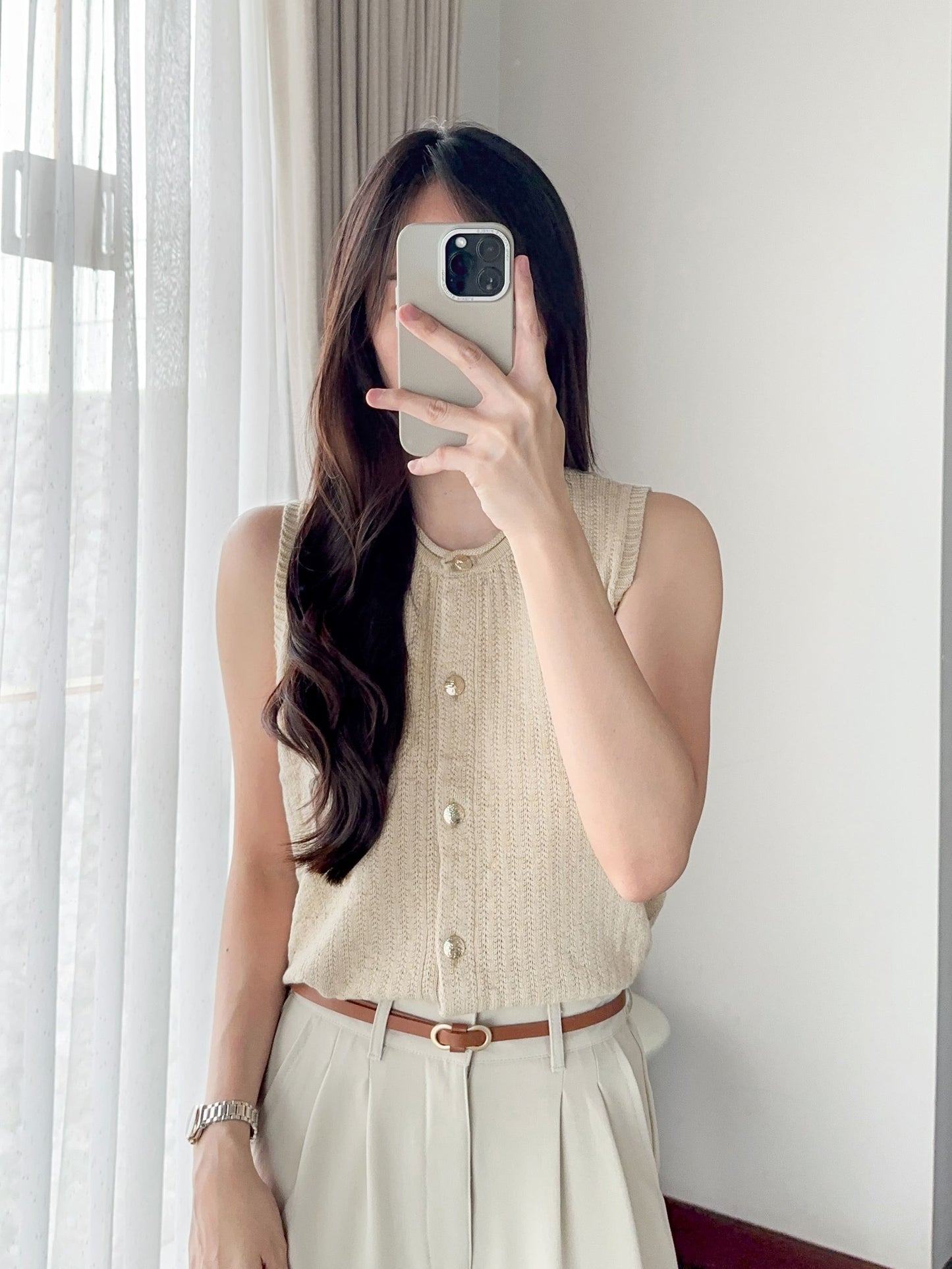 Zoey Top Vest Knit Sleeveless