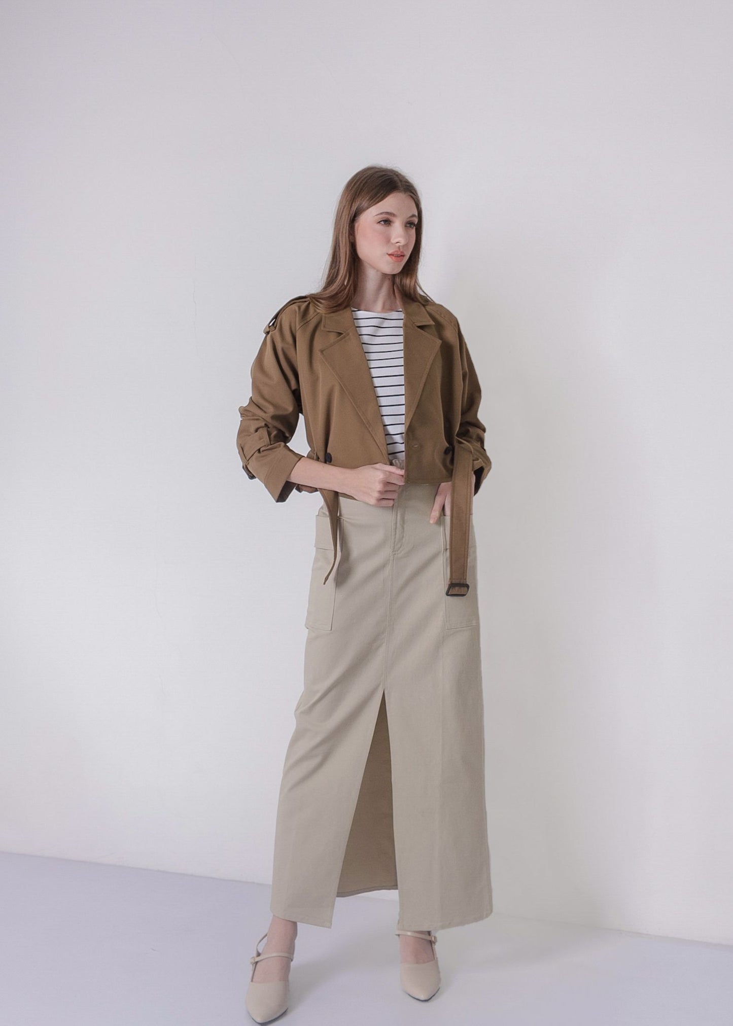 LONG CARGO SKIRT