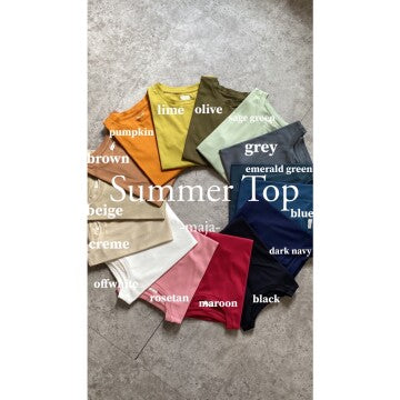 SUMMER TOP (OFF WHITE, CREME, BEIGE, BROWN, PUMPKIN)