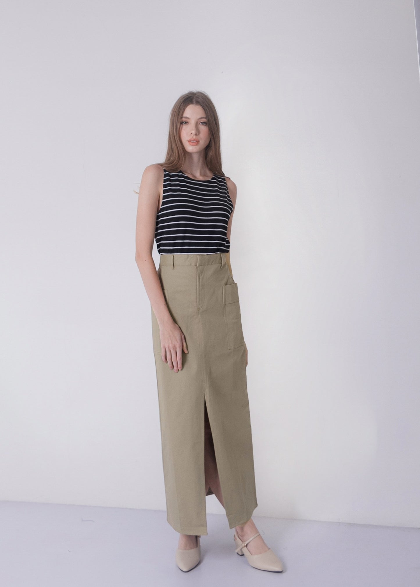 LONG CARGO SKIRT
