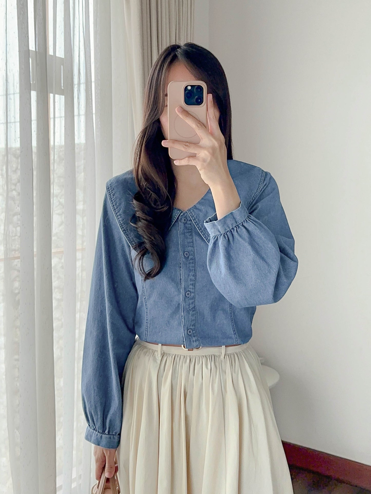 MOLI DENIM TOP