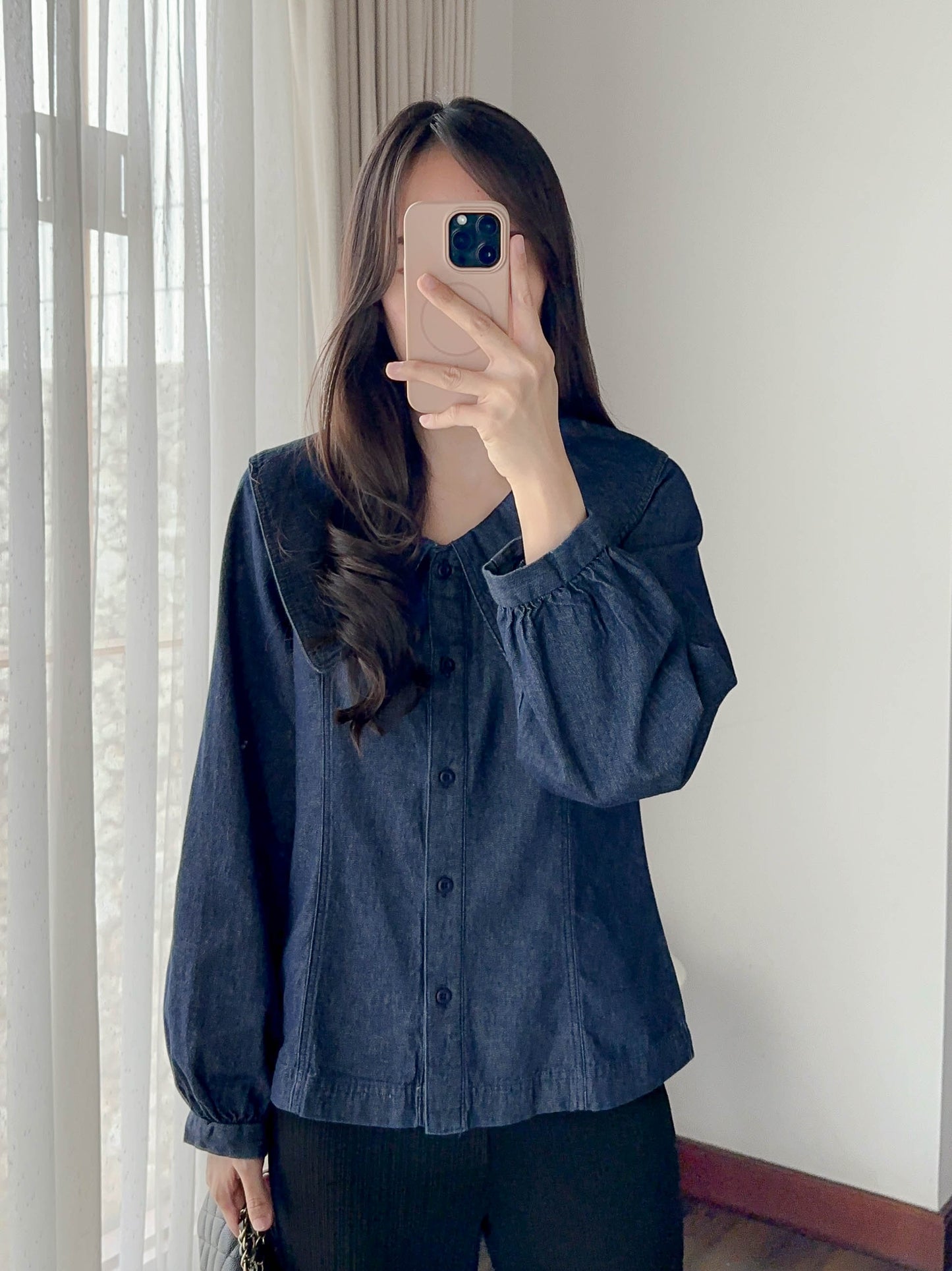 MOLI DENIM TOP