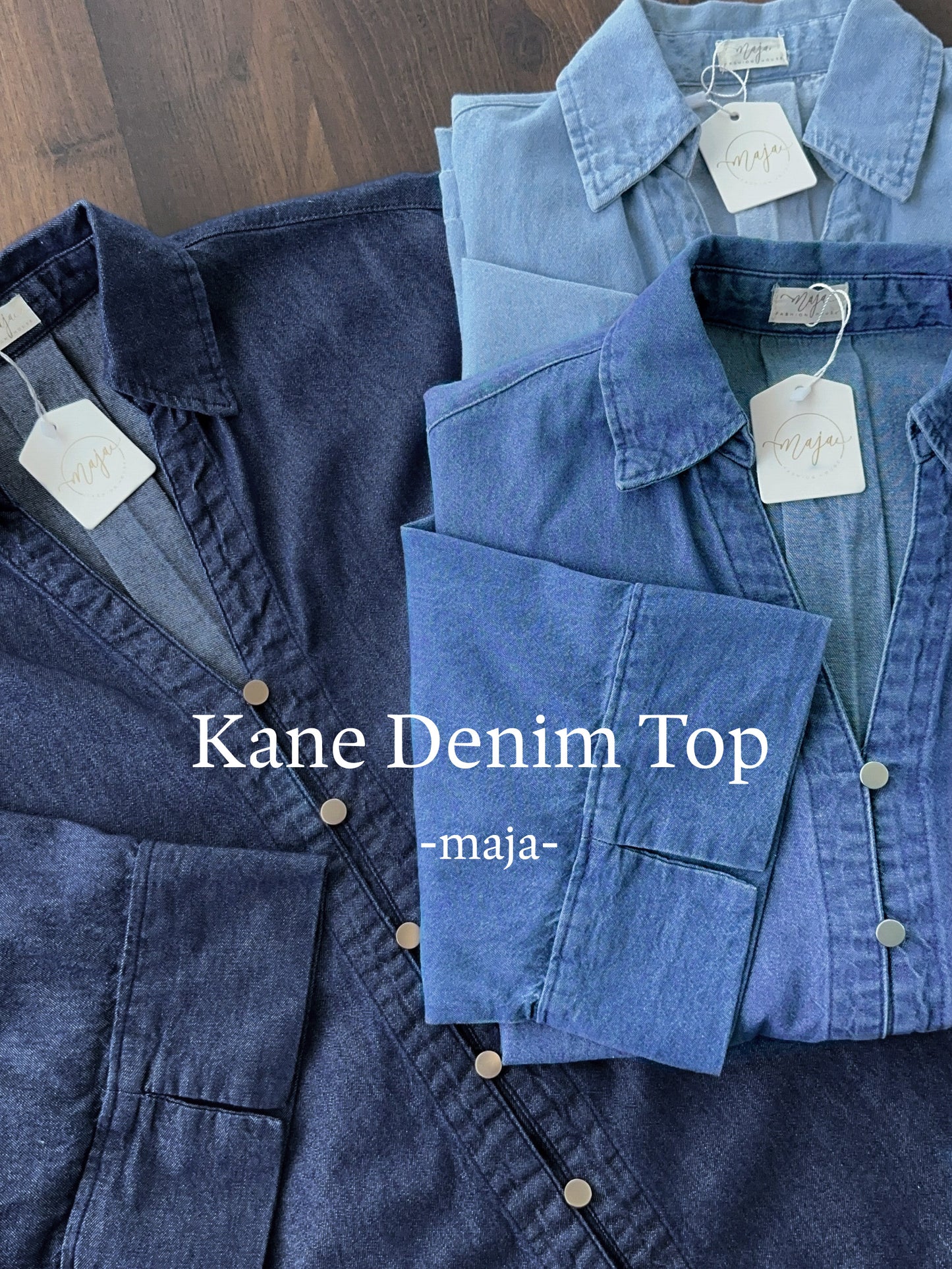 KANE DENIM TOP OVERSIZED TOP