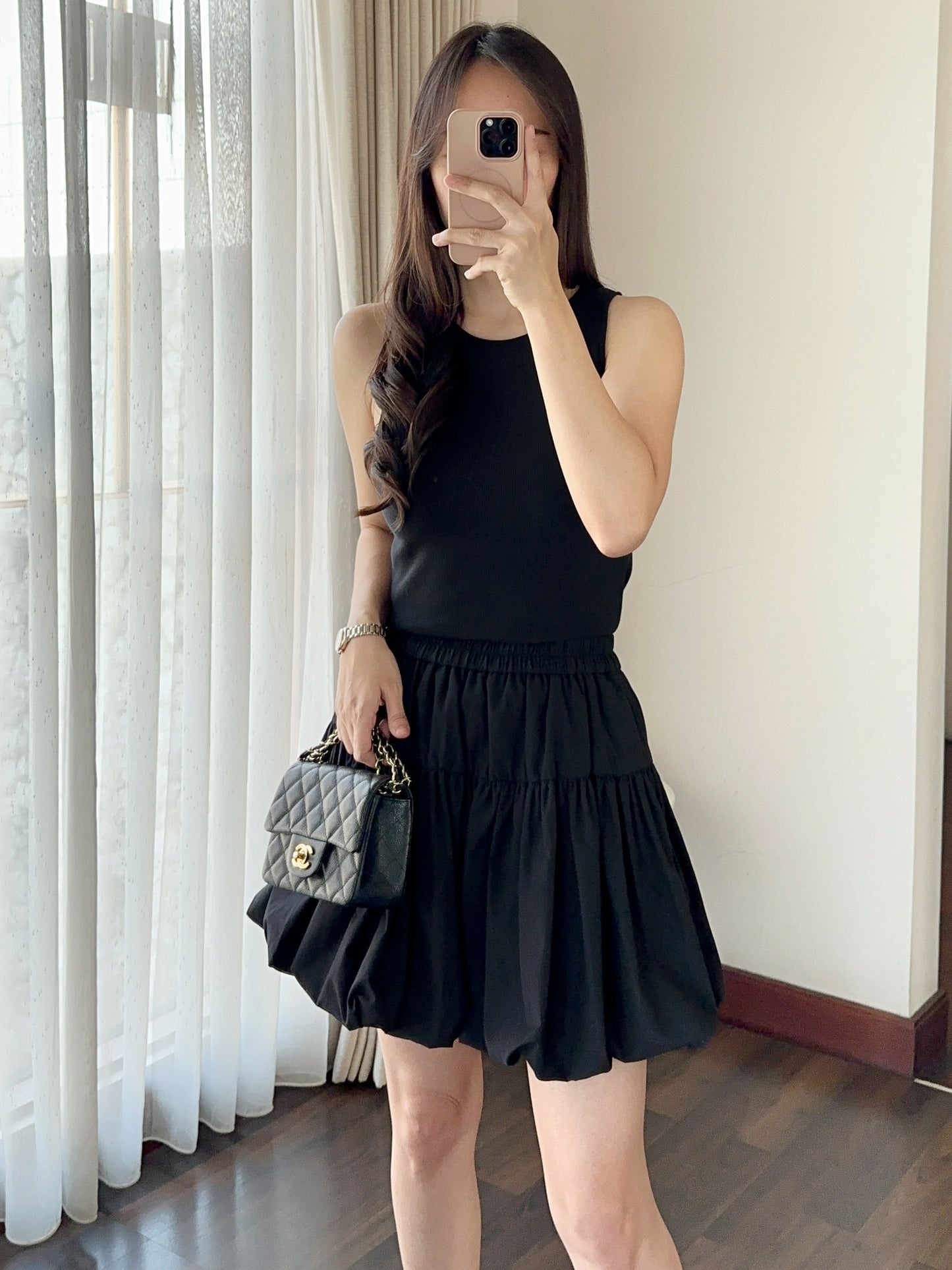 CLOUD long puff skirt & cloud puff skort