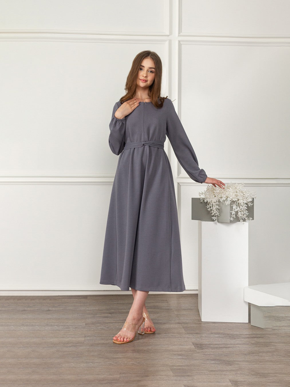 HARUKA DRESS BUSUI FRIENDLY LENGTH 120CM & 134CM WITH BELT