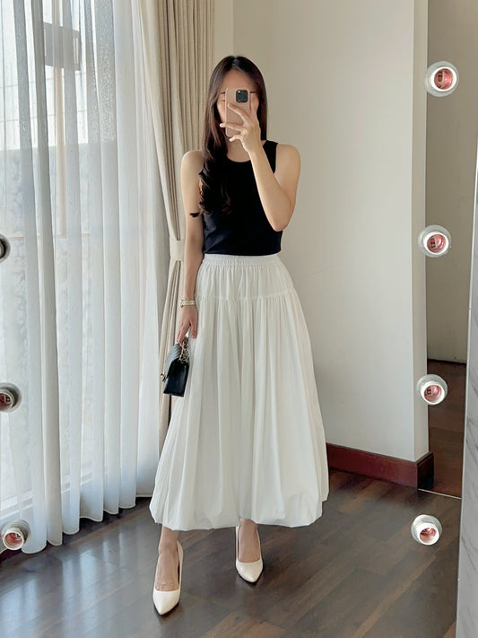 CLOUD long puff skirt & cloud puff skort
