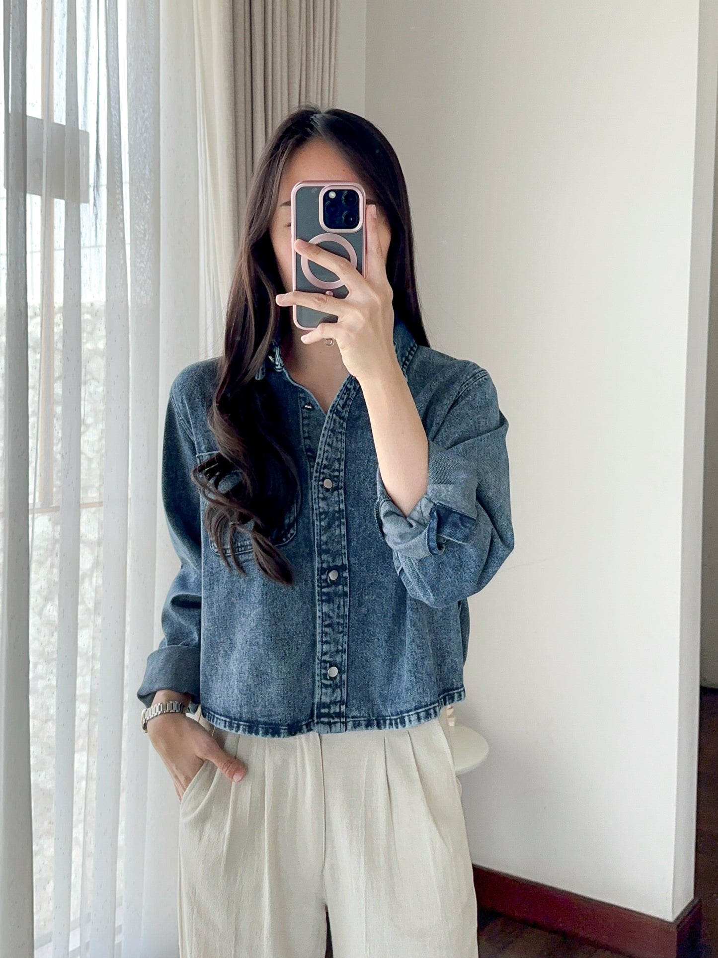 ASRA DENIM TOP