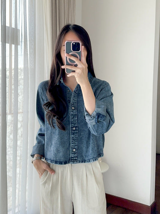 ASRA DENIM TOP