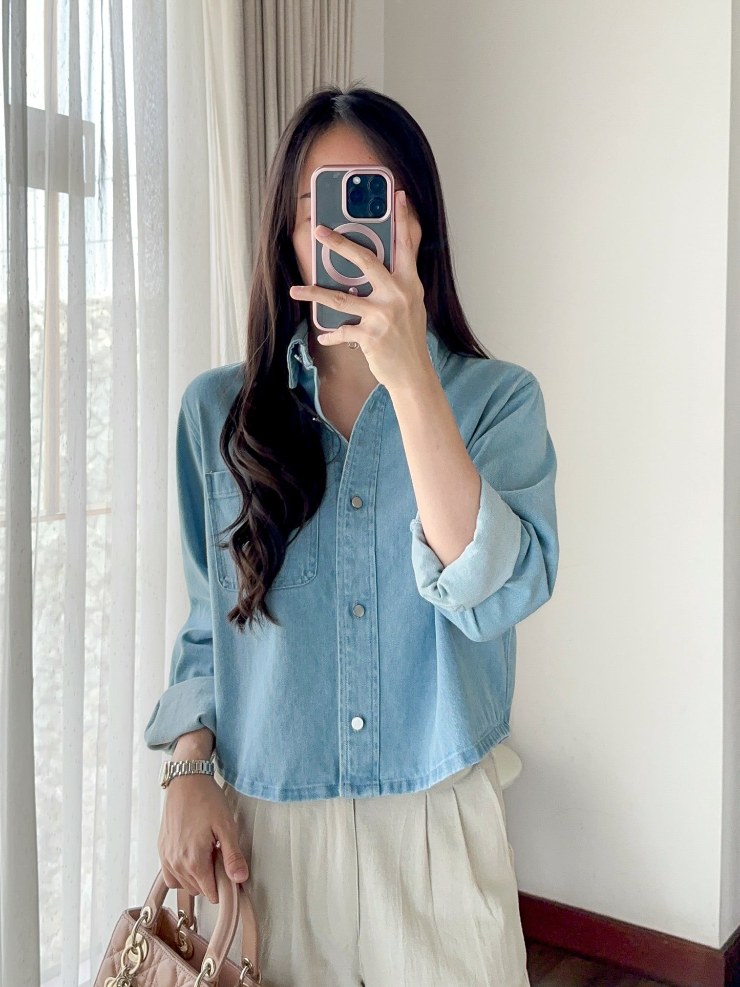 ASRA DENIM TOP