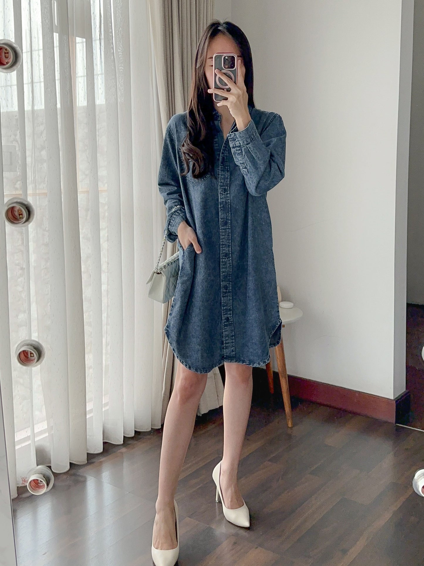 TOMO DENIM DRESS