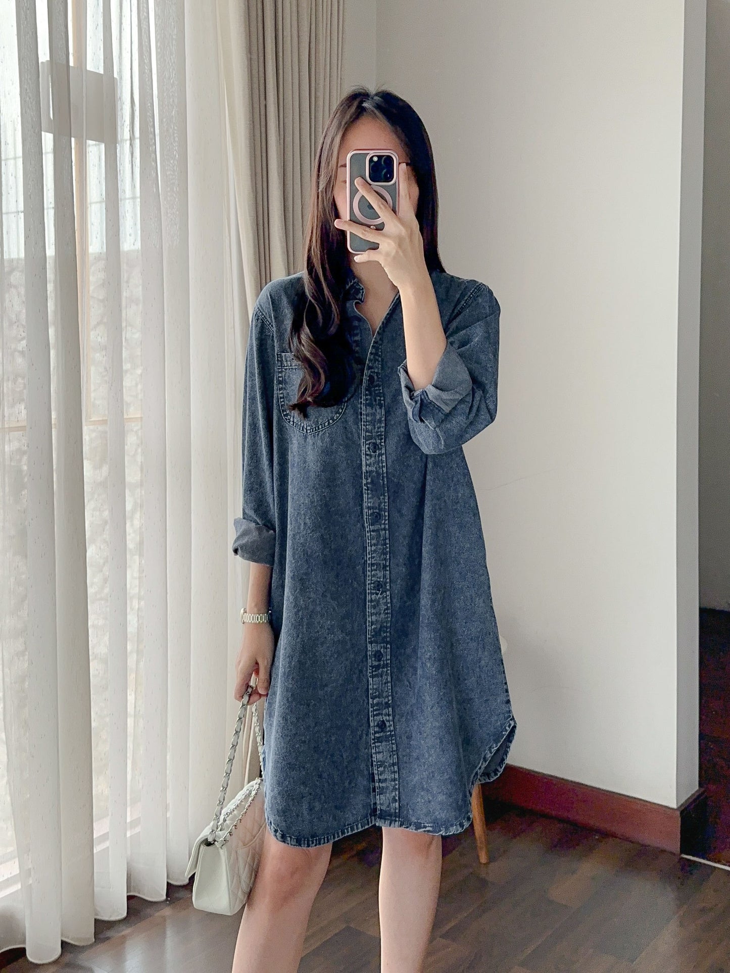 TOMO DENIM DRESS