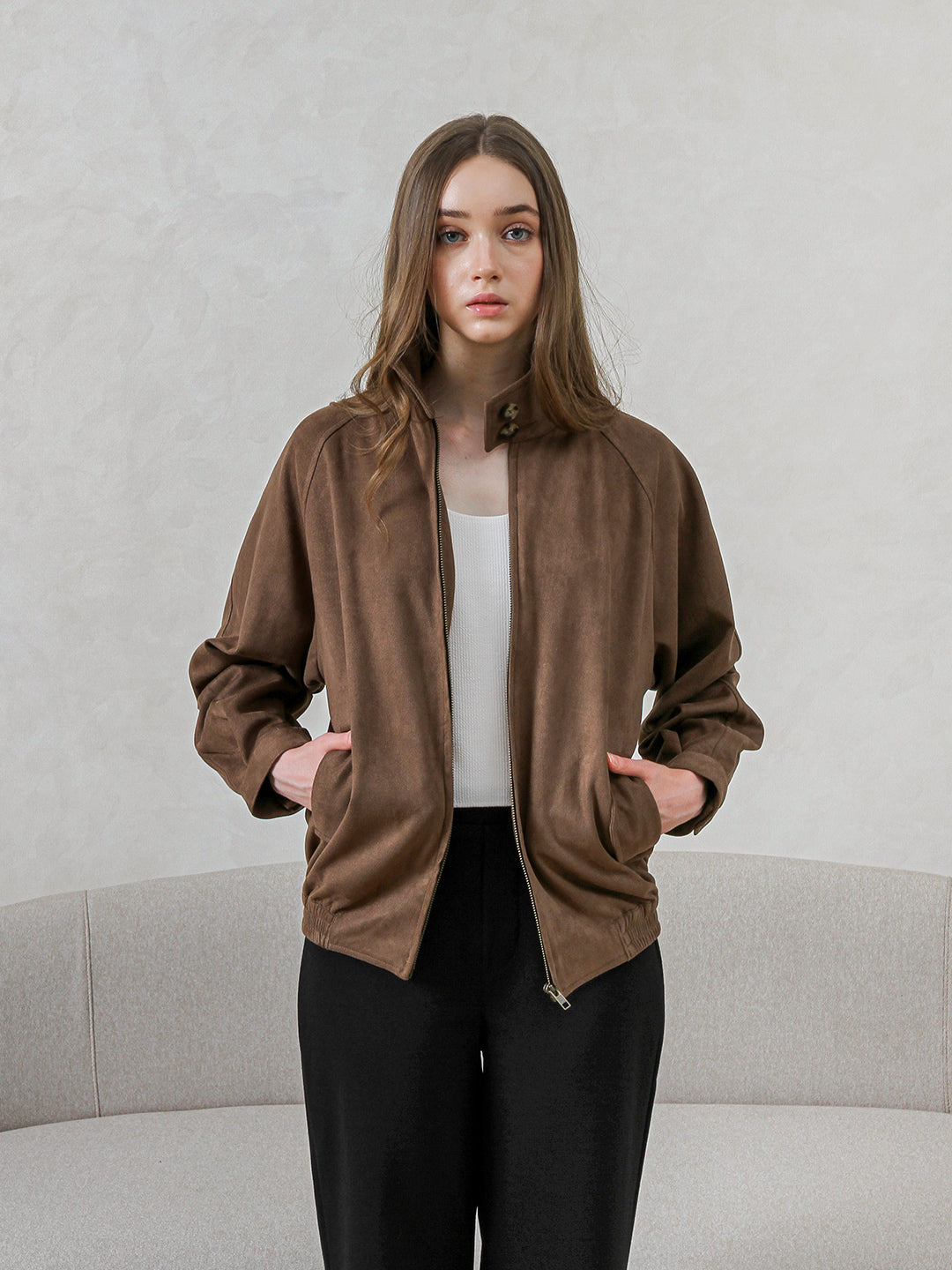 ROGER SUEDE JACKET