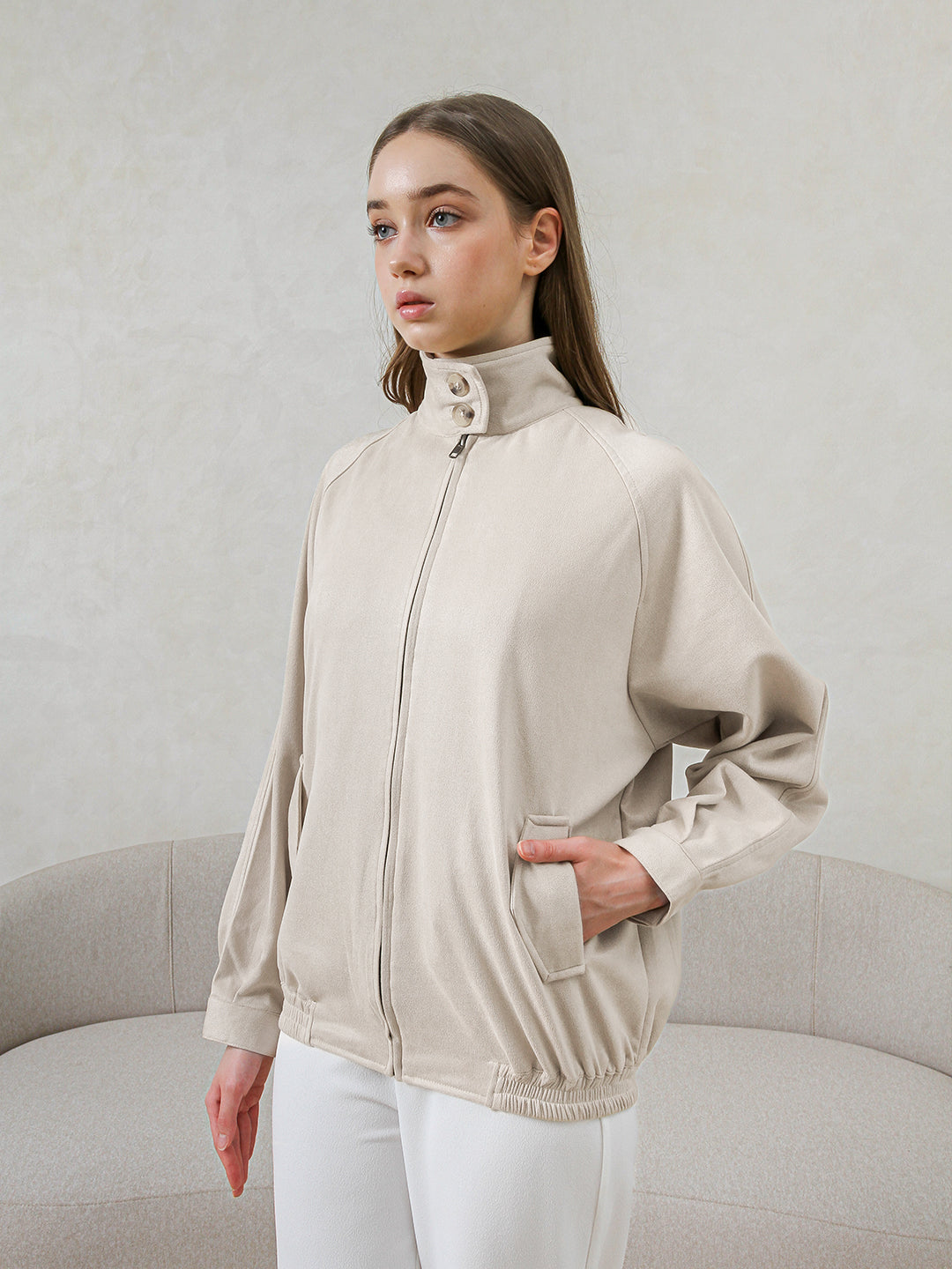 ROGER SUEDE JACKET
