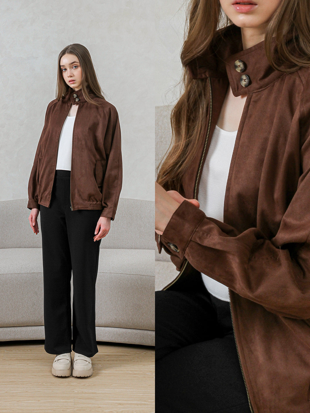 ROGER SUEDE JACKET