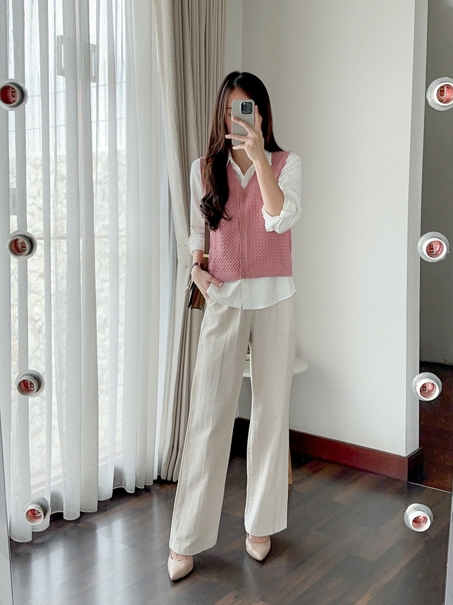 JEJU TOP VEST OUTER KNIT