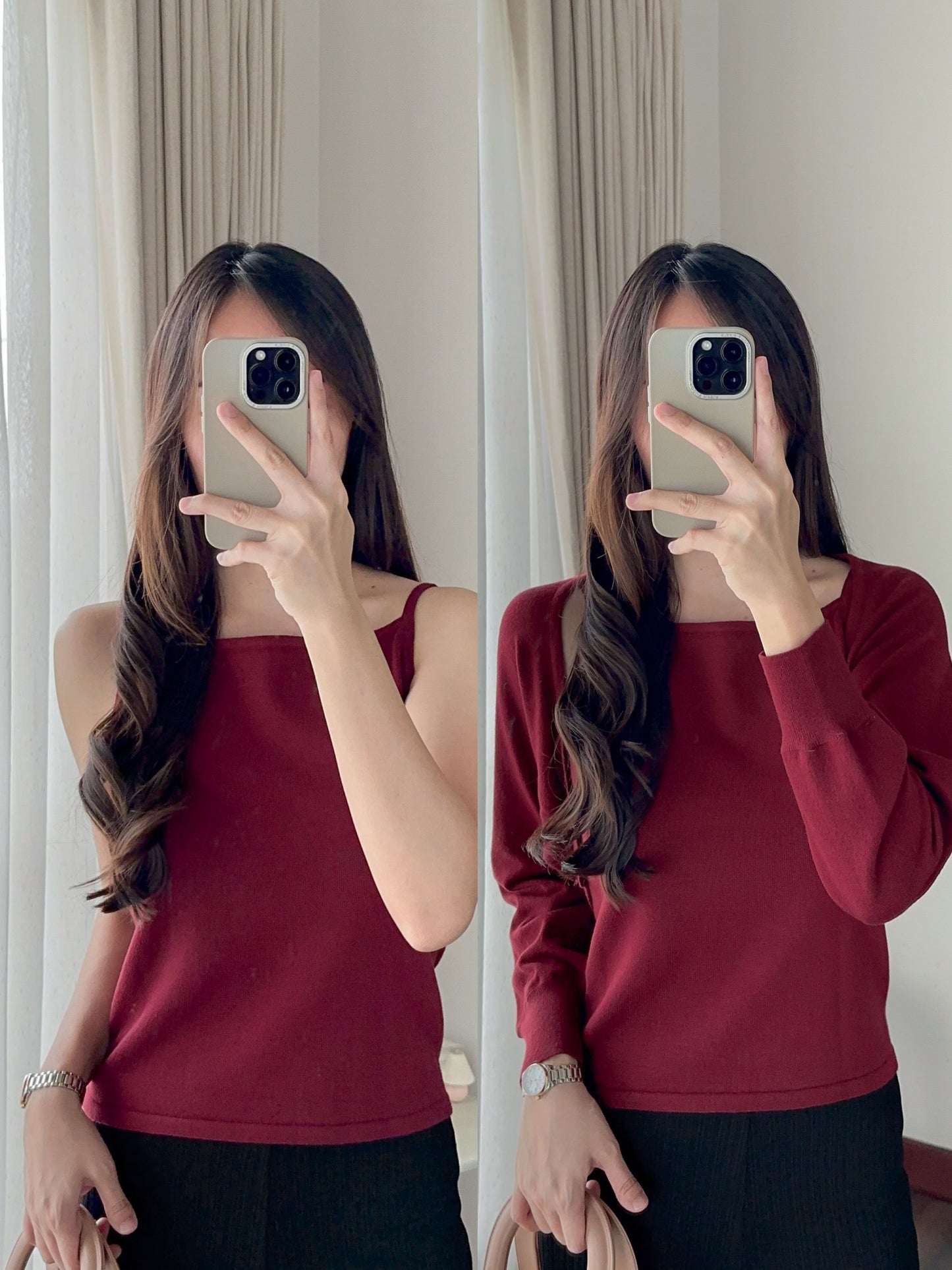 MALEKA TOP KNIT / OUTER KNIT / SET