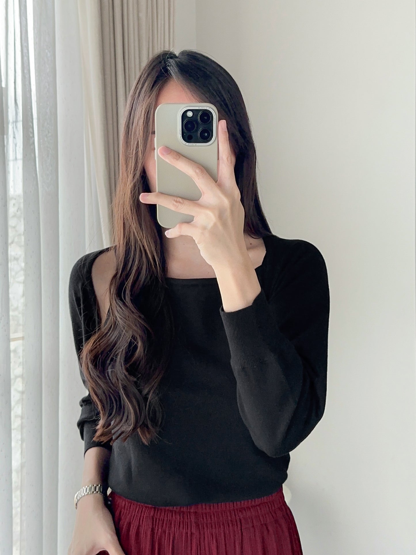 MALEKA TOP KNIT / OUTER KNIT / SET