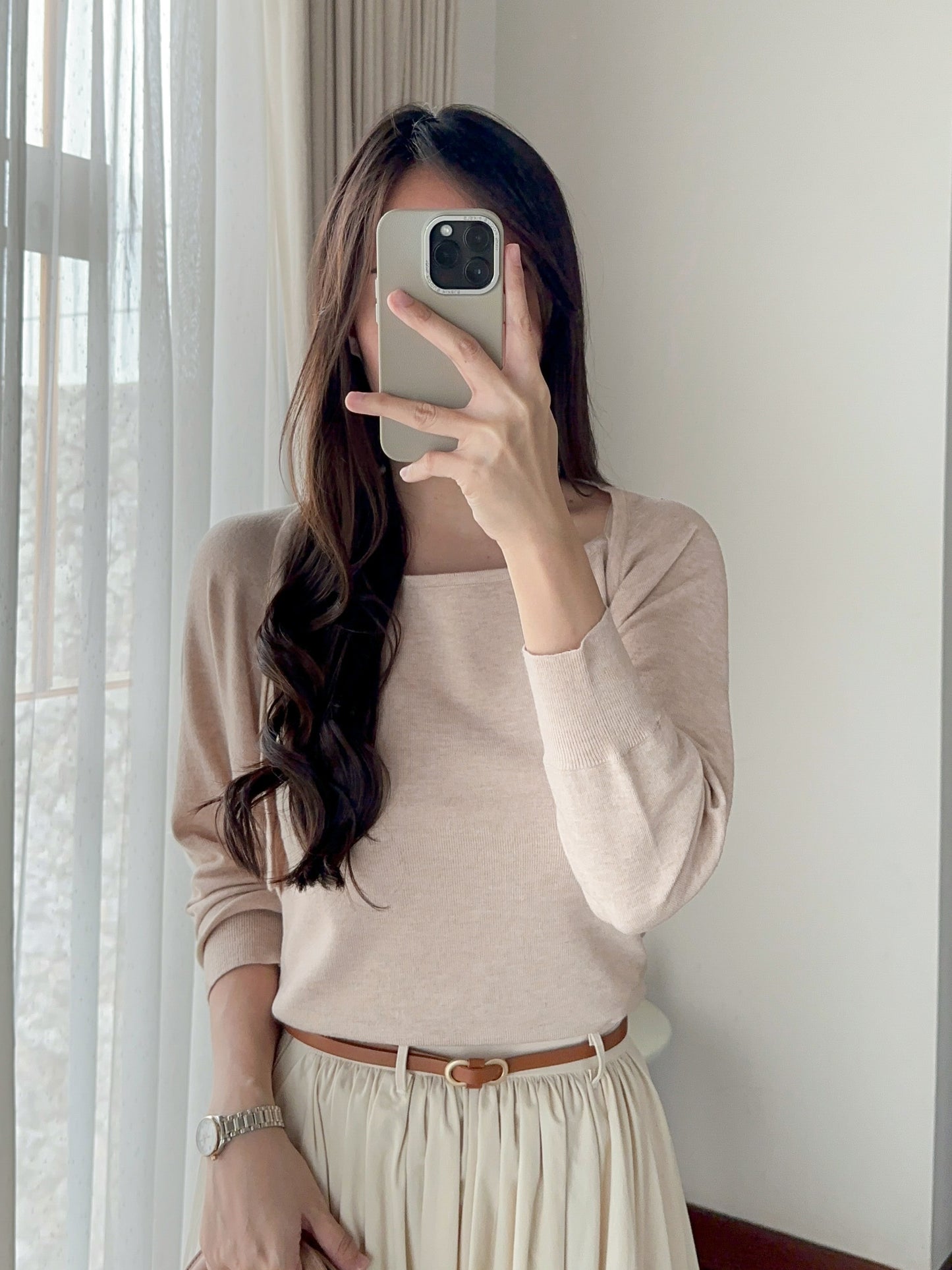 MALEKA TOP KNIT / OUTER KNIT / SET