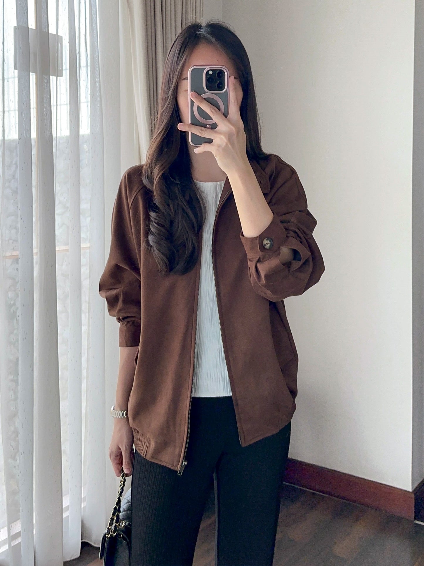 ROGER SUEDE JACKET