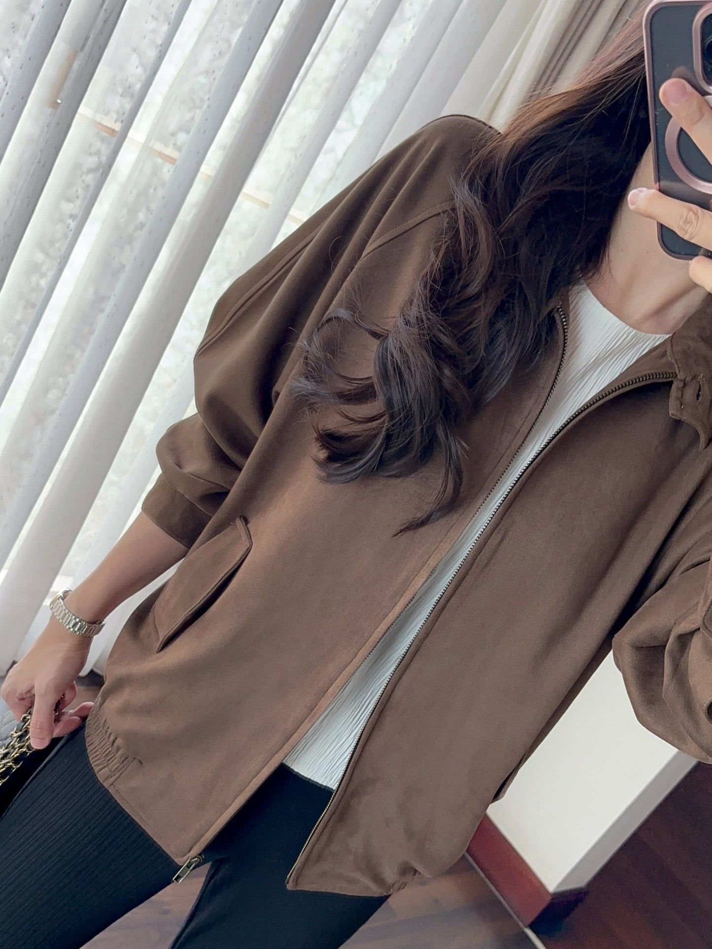 ROGER SUEDE JACKET