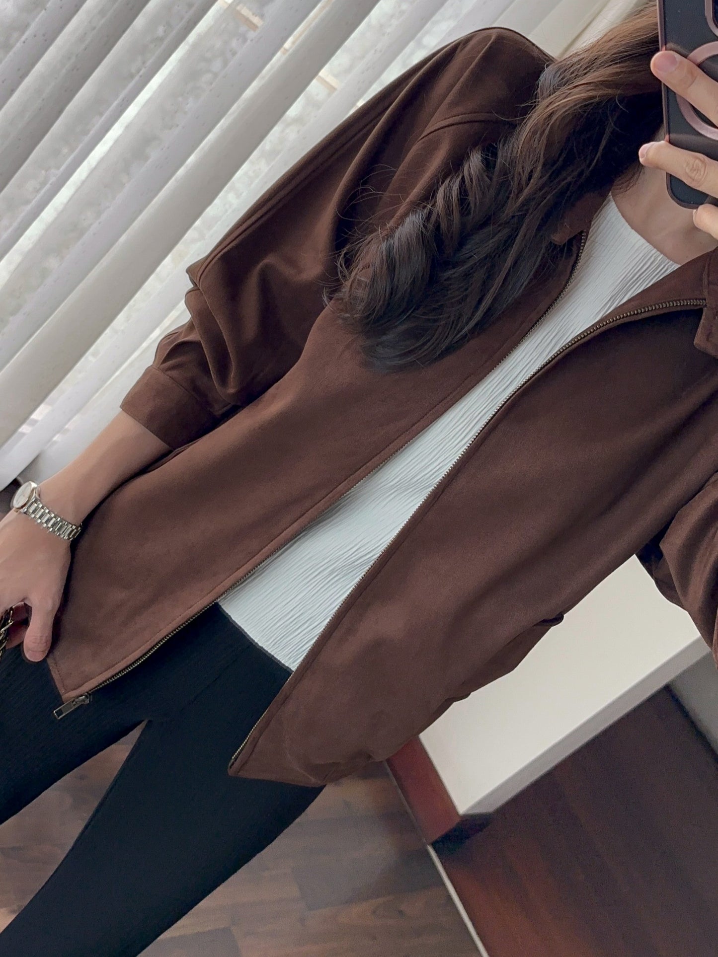 ROGER SUEDE JACKET