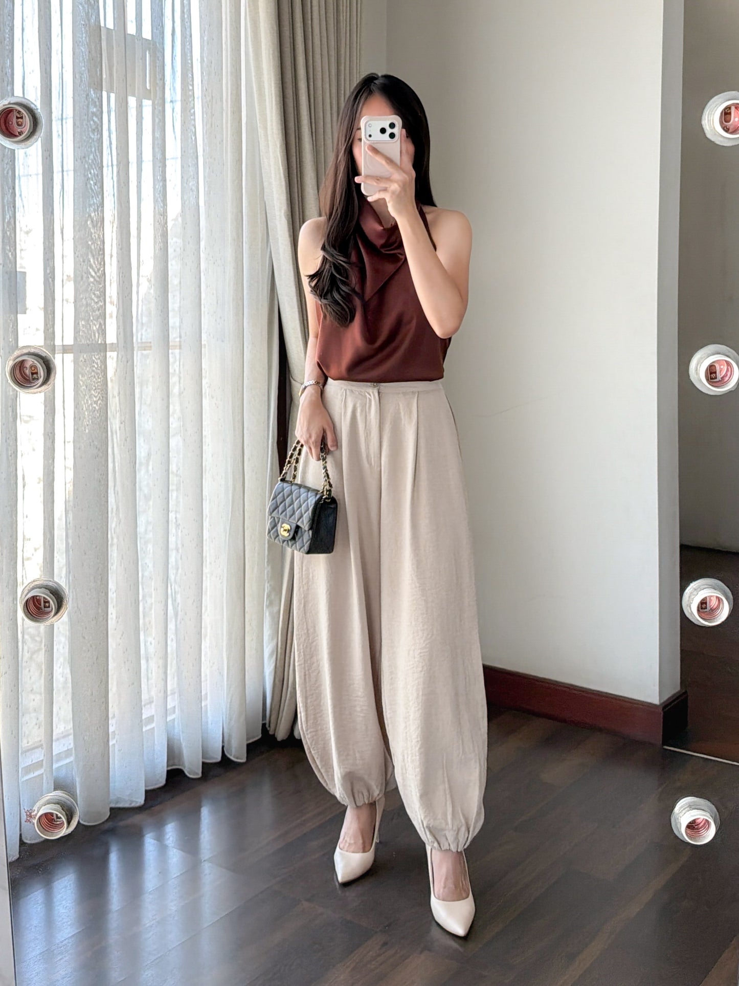 SELINA HALTERNECK TOP