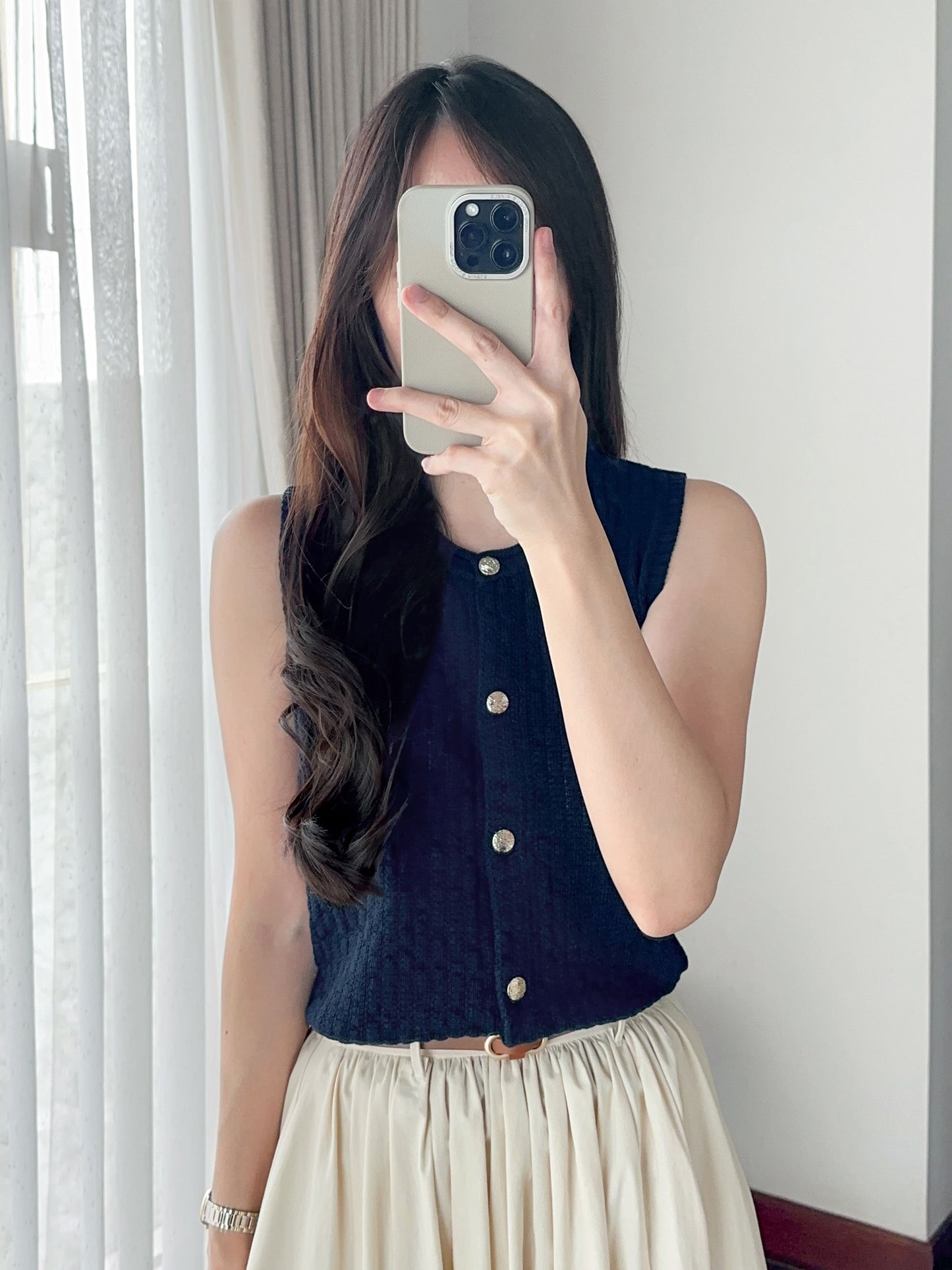 Zoey Top Vest Knit Sleeveless