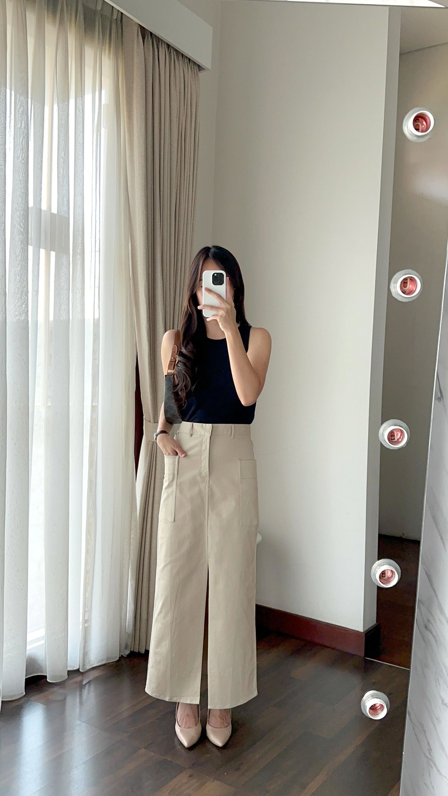 LONG CARGO SKIRT